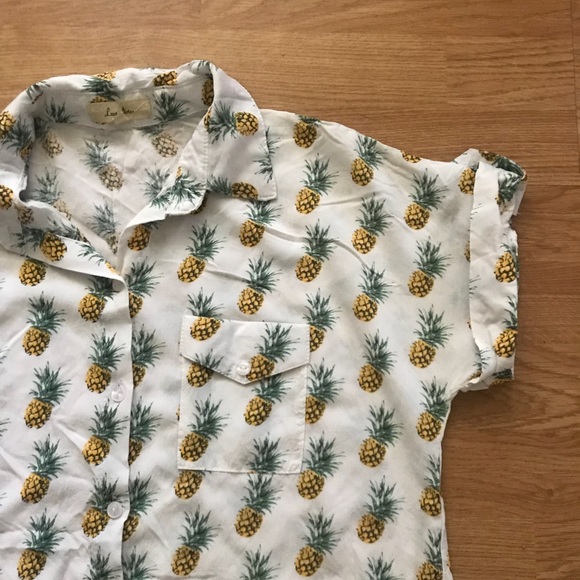 🍍Pineapple Front-Tie Blouse🍍 - Picture 2 of 3